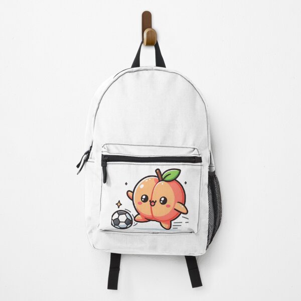 Item preview, Kawaii Peach With Soccer Shoes Playing Soccer designed and sold by CanvasCutie.