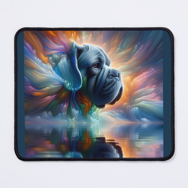 Item preview, French Mastiff Whirlwind in Spectral Hues designed and sold by PawspectCreate.