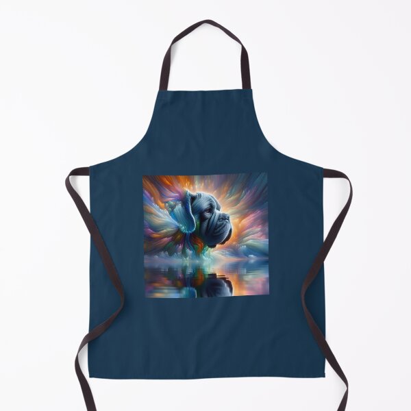 Item preview, French Mastiff Whirlwind in Spectral Hues designed and sold by PawspectCreate.