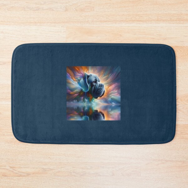 Item preview, French Mastiff Whirlwind in Spectral Hues designed and sold by PawspectCreate.