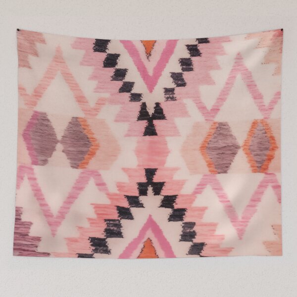 Item preview, Moroccan Berber Rug Design No.65 - Multicolor, Pink designed and sold by Zoltan Ratko.