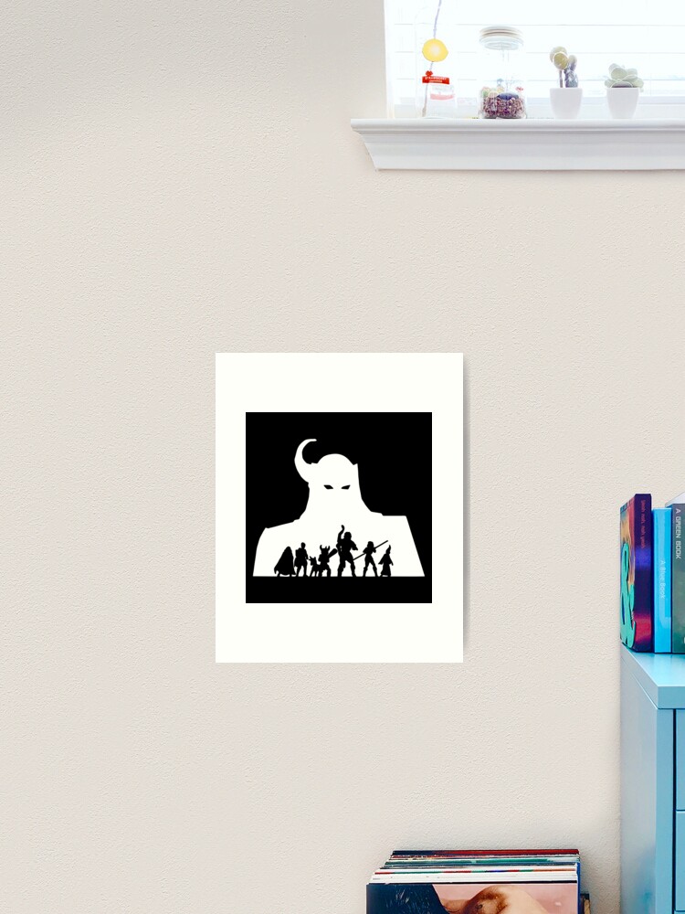 Imagen 2 de 3, Lámina artística con la obra Guerreros de mazmorras, diseñada y vendida por FotoLibreStudio.