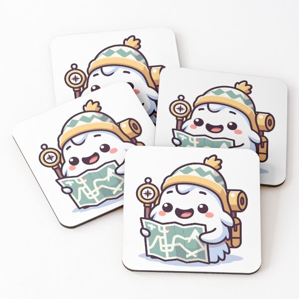 Item preview, Kawaii Yeti Tracker Reading Map designed and sold by CanvasCutie.