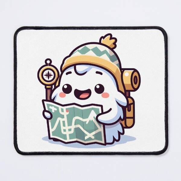Item preview, Kawaii Yeti Tracker Reading Map designed and sold by CanvasCutie.