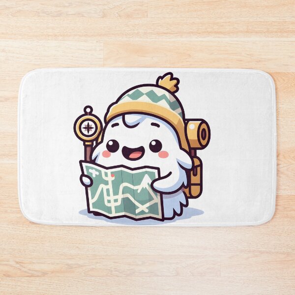 Item preview, Kawaii Yeti Tracker Reading Map designed and sold by CanvasCutie.