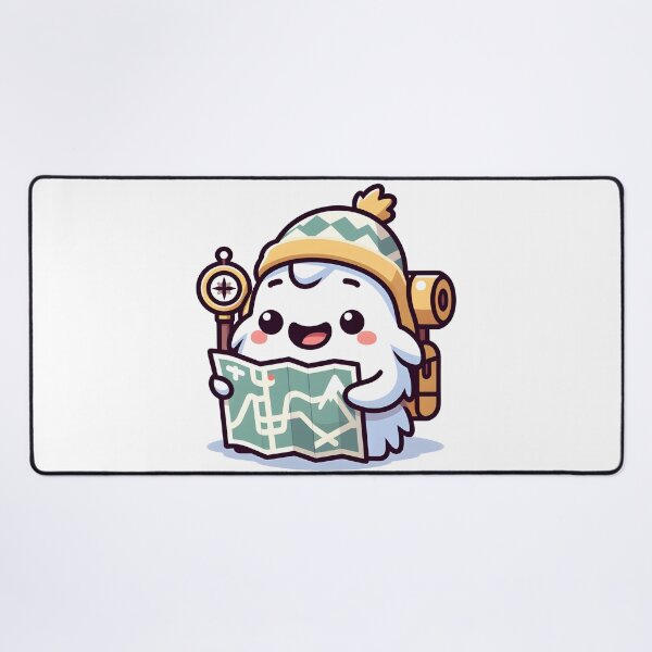 Item preview, Kawaii Yeti Tracker Reading Map designed and sold by CanvasCutie.