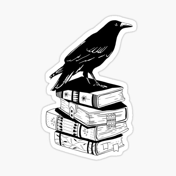 Item preview, Ravens love Books Too designed and sold by SilkeSketch.