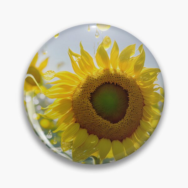 Item preview,  Bright sunflowers with golden accents designed and sold by MarionsArt.