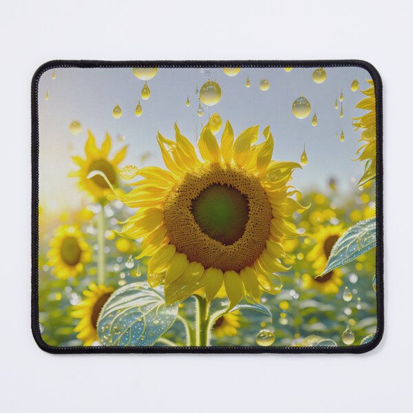 Item preview, Bright sunflowers with golden accents designed and sold by MarionsArt.