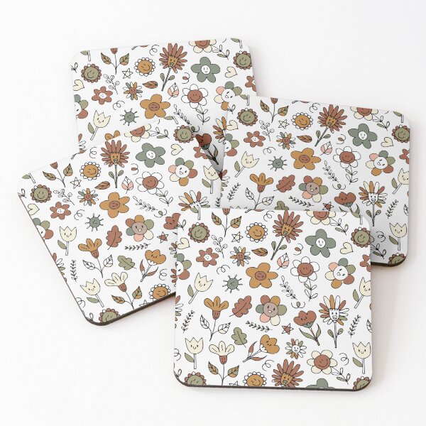 Item preview, Flower Leaves Sun Star Heart ; Bohemian Pattern designed and sold by PatternInArt.