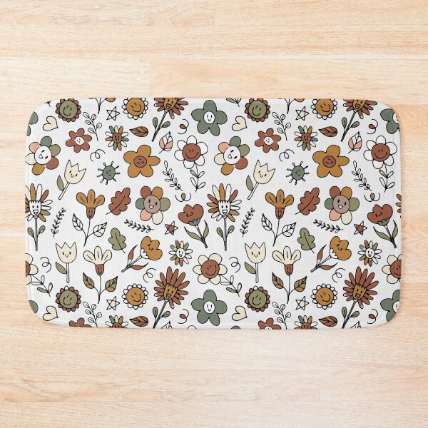 Item preview, Flower Leaves Sun Star Heart ; Bohemian Pattern designed and sold by PatternInArt.
