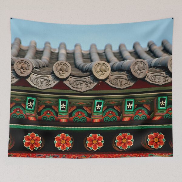 Item preview, Hand coloured roof rafts, Korea. designed and sold by Postertale.