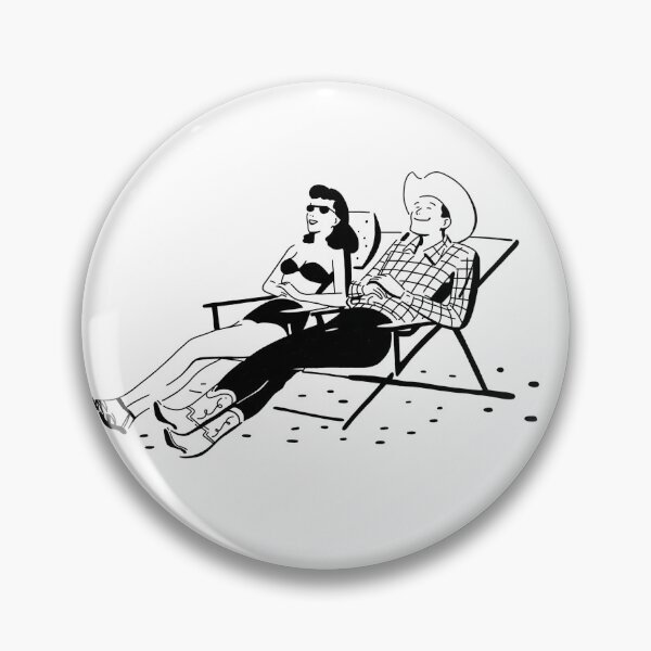 Item preview, Sunbathing Cowboys | Retro Inspired  designed and sold by CheekyRetro.