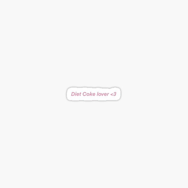 Diet cola design Sticker