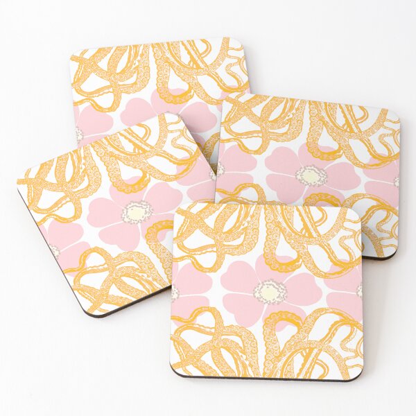 Item preview, Preppy chic aesthetic floral octopus abstract art. designed and sold by Meteryards.
