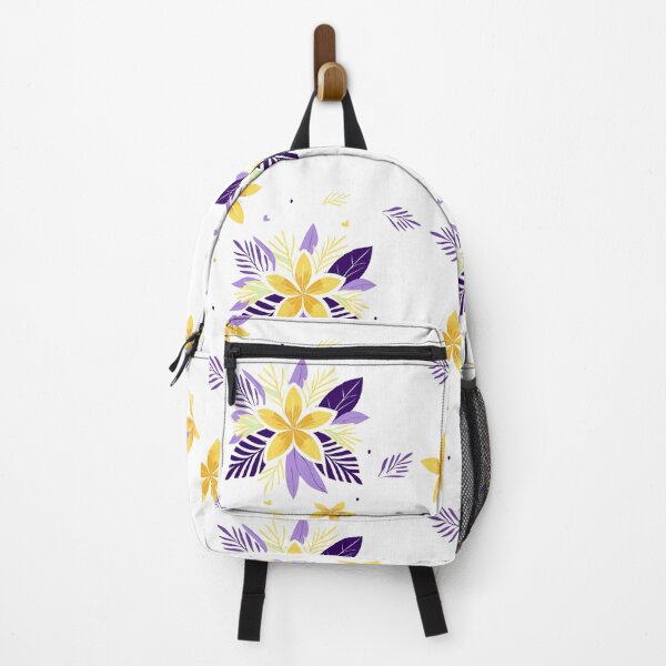 Item preview, Tropical flowers minimalist pattern - yellow and violet designed and sold by BucleCasaDi.