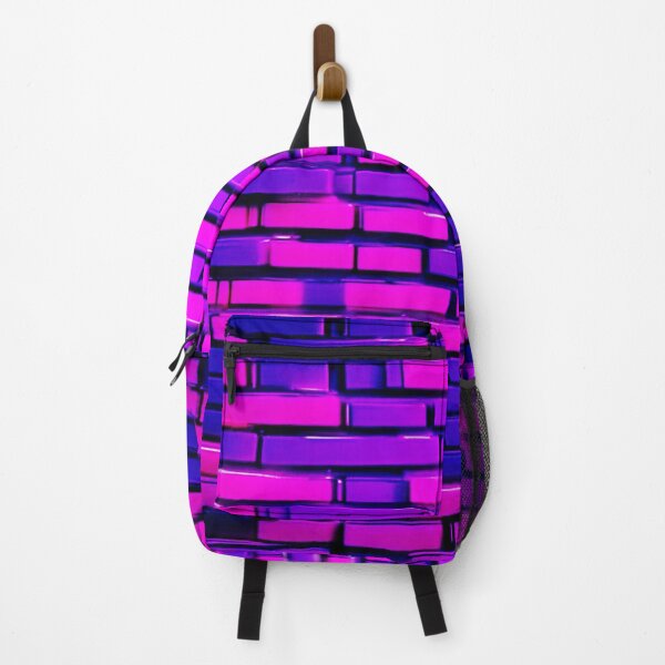 Item preview, Dark Purple Neon Bricks designed and sold by Health And Fitness Posts e-Store.