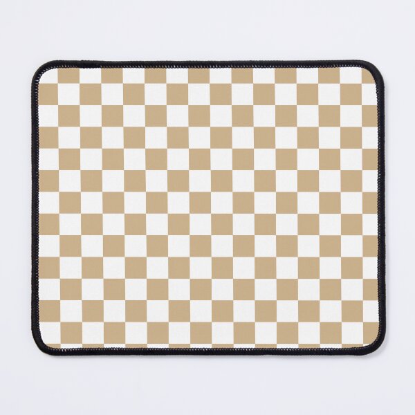 Item preview, Small Checkered - White and Tan Brown designed and sold by JustPatterns2.
