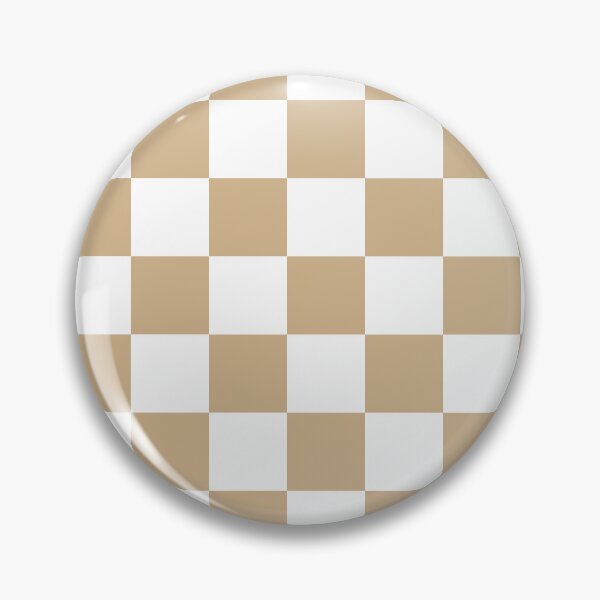 Item preview, Checkered - White and Tan Brown designed and sold by JustPatterns2.