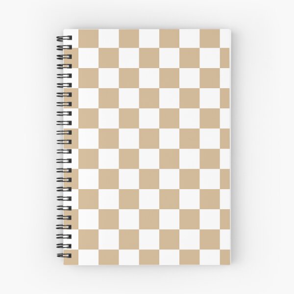 Item preview, Checkered - White and Tan Brown designed and sold by JustPatterns2.