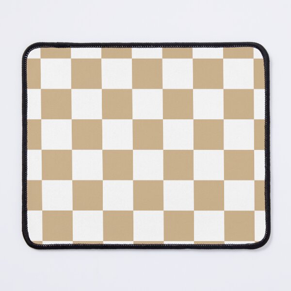 Item preview, Checkered - White and Tan Brown designed and sold by JustPatterns2.