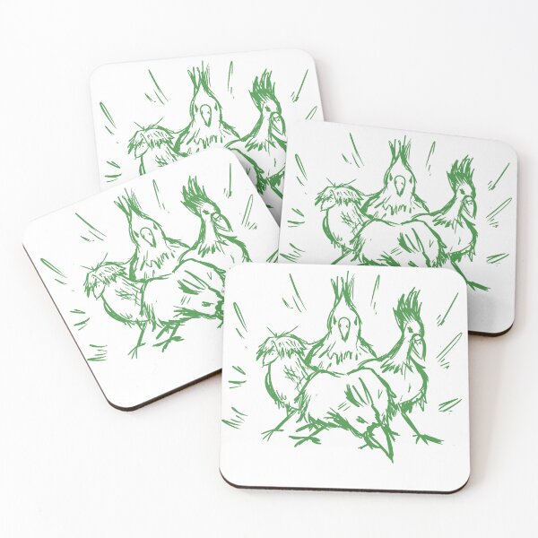 Item preview, Birds gangster (Green) designed and sold by Clumsy Cabbage.