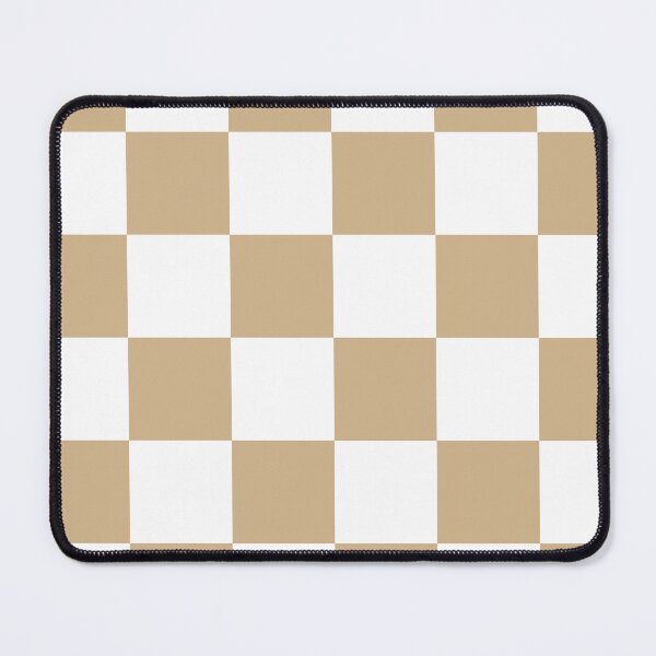 Item preview, Large Checkered - White and Tan Brown designed and sold by JustPatterns2.