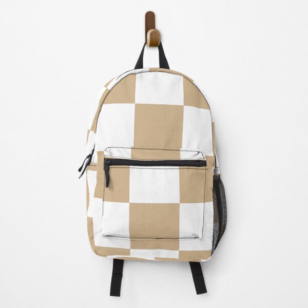 Item preview, Large Checkered - White and Tan Brown designed and sold by JustPatterns2.