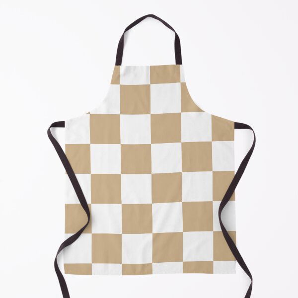 Item preview, Large Checkered - White and Tan Brown designed and sold by JustPatterns2.