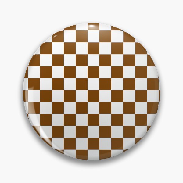 Item preview, Small Checkered - White and Chocolate Brown designed and sold by JustPatterns2.