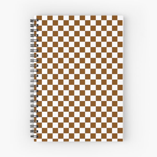 Item preview, Small Checkered - White and Chocolate Brown designed and sold by JustPatterns2.