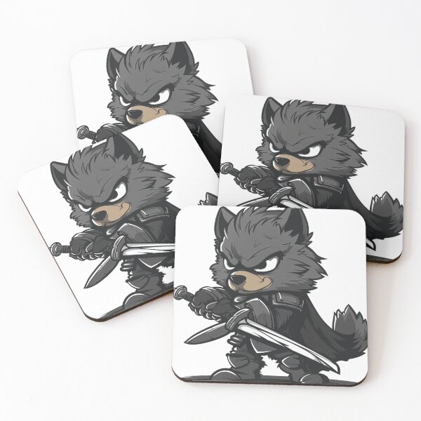 Item preview, Stoic Wolf Swordsman in Armor designed and sold by dungeonwarriors.