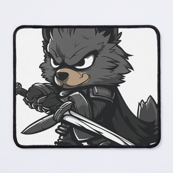 Item preview, Stoic Wolf Swordsman in Armor designed and sold by dungeonwarriors.