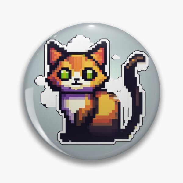 Item preview, Funny Pixel art cat designed and sold by Planetporridge.