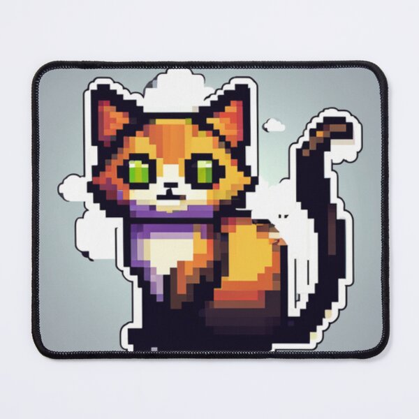 Item preview, Funny Pixel art cat designed and sold by Planetporridge.