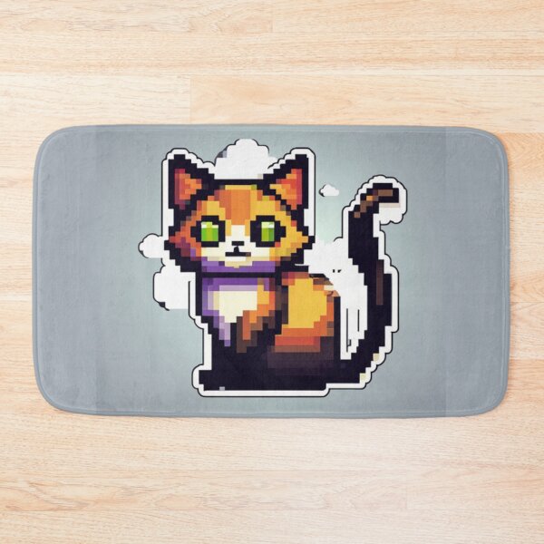 Item preview, Funny Pixel art cat designed and sold by Planetporridge.
