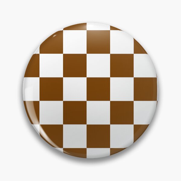 Item preview, Checkered - White and Chocolate Brown designed and sold by JustPatterns2.