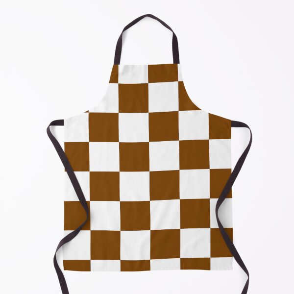 Item preview, Large Checkered - White and Chocolate Brown designed and sold by JustPatterns2.