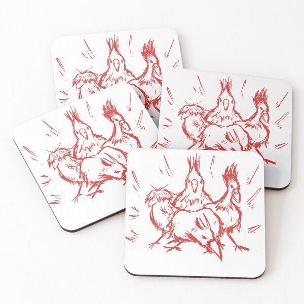 Item preview, Birds gangster (Red) designed and sold by Clumsy Cabbage.