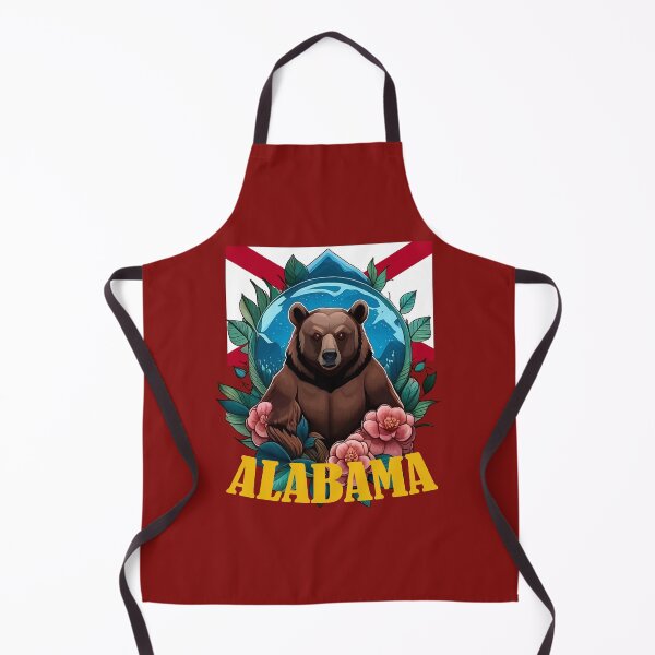 Item preview, Black Bear Surrounded by Camellia With Alabama State designed and sold by taiche.