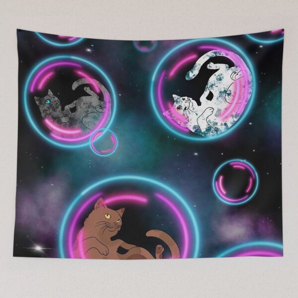 Item preview, cats and bubbles designed and sold by Mokota-Sama.