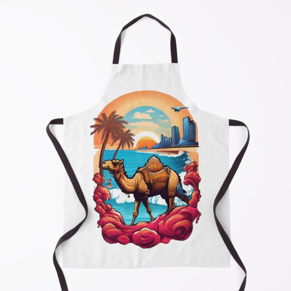 Item preview, camel standing in front of the waves designed and sold by Karaz's Animal Kingdom.