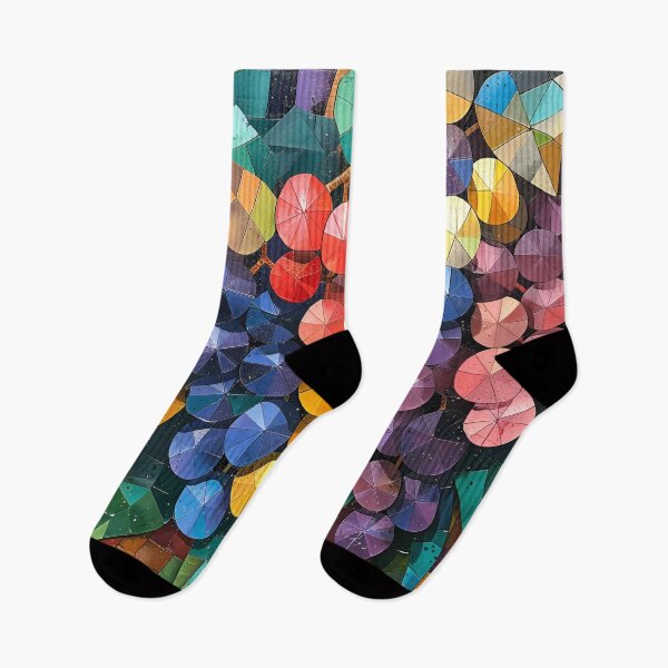 Item preview, Grape harvest geometric pattern print designed and sold by dcrc.