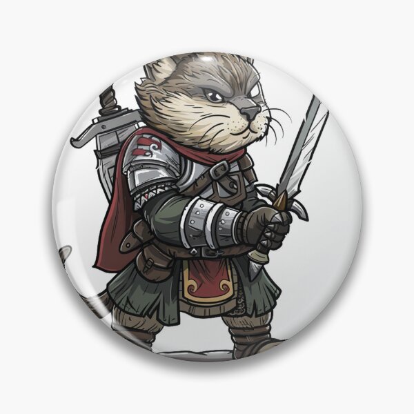 Item preview, Gallant Cat Knight with Sword and Armor designed and sold by dungeonwarriors.