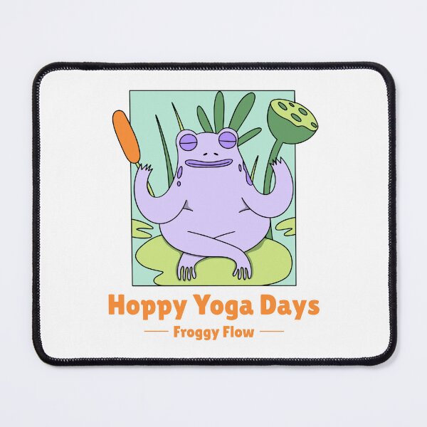 Item preview, Hoppy Yoga Days, Froggy Flow designed and sold by LyricsWear.