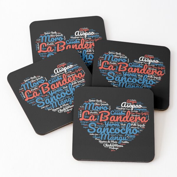 Item preview, Dominican Republic - Hispanic Heritage Month DR Foods Heart designed and sold by elvisg03.