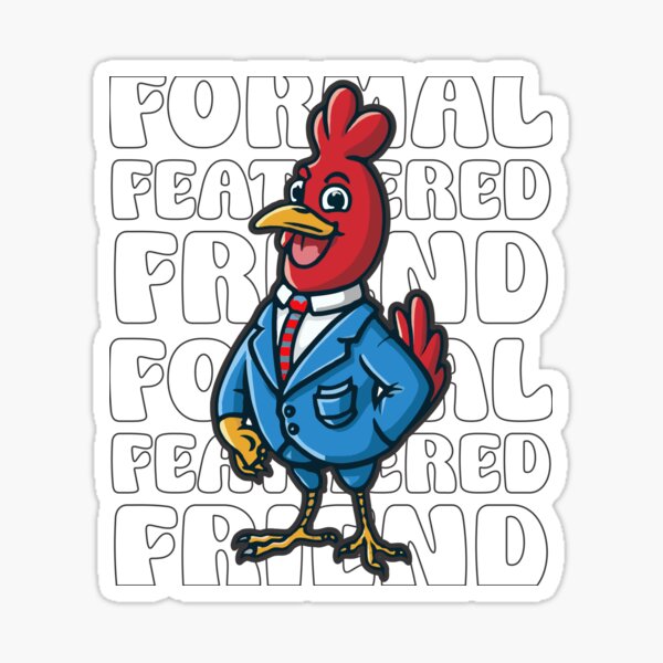 Cool Chicken Funny Sticker
