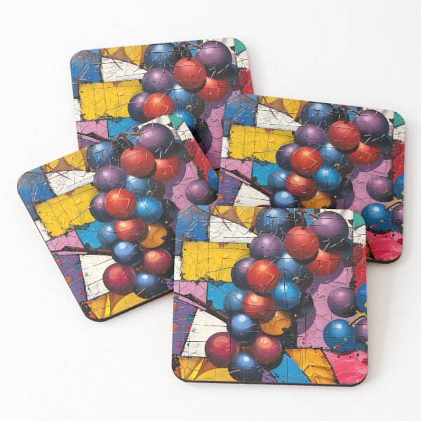 Item preview, grape harvest geometric pattern print designed and sold by dcrc.