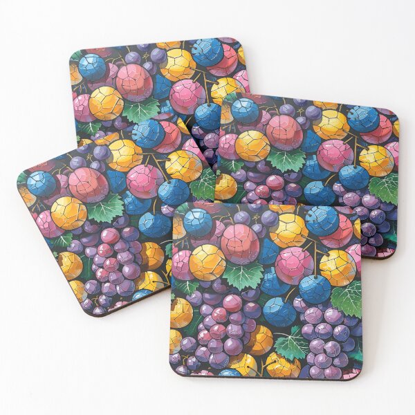 Item preview, grape harvest geometric pattern print designed and sold by dcrc.