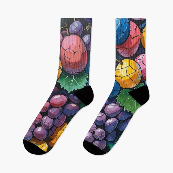 Item preview, grape harvest geometric pattern print designed and sold by dcrc.